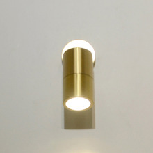 Lustro GU10 Brass Adjustable Exterior Wall Spotlight
